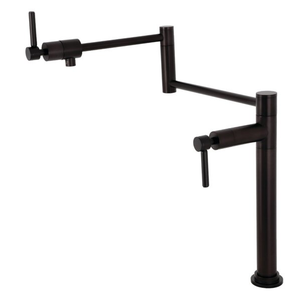 Kingston Brass Deck Mount Pot Filler, Oil Rubbed Bronze KS4705DL